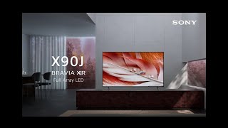 Sony X90J  BRAVIA XR Full Array LED  Smart Google TV [upl. by Holtorf]