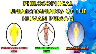 PHILOSOPHICAL UNDERSTANDING OF THE HUMAN PERSON [upl. by Mendes]