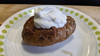 How to make baked potatoes in an air fryer EASY recipe [upl. by Alderman]