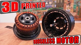 3D Printed HUGE Brushless Motor  Ive made Cristoph Laimers motor [upl. by Larson]