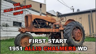 Allis Chalmers Show 1951 Allis Chalmers WD First Start [upl. by Yenots602]