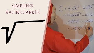 COMMENT SIMPLIFIER UNE RACINE CARREE [upl. by Zulaledairam]