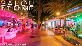 Tiny Tour  Salou Spain  Visit the Resort Town in the night 2020 August [upl. by Yhtrod]