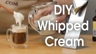 DIY whipped cream in 60 seconds [upl. by Anhoj]