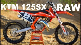 2018 KTM 125SX 2 Stroke RAW  Motocross Action Magazine [upl. by Clementi]