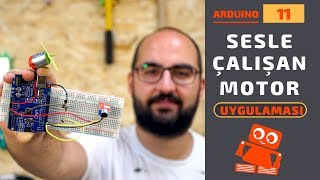 Arduino ile Ses Sensörü Kullanımı  Sesle Motor Kontrol [upl. by Dosh]