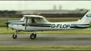 Cessna 152 takeoff and landing pilot training [upl. by Diane-Marie685]