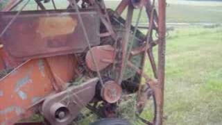 Allis Chalmers Roto Baler in action [upl. by Ahsenad]