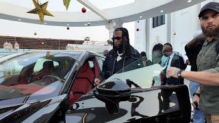 Burna Boy Displays His Fleet of Cars Live At Secret Palace Today To Silent Cubana Chief Priest For [upl. by Lehet]