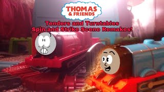 Thomas amp Friends  Tenders and Turntables Spin Scene Remake  Trackmaster TOMY Plarail [upl. by Atauqal]