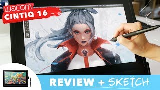 Wacom Cintiq 16 Review  SKETCH [upl. by Oiramej106]