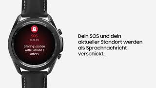 Samsung Galaxy Watch3 Richte die Sturzerkennung ein [upl. by Eahs264]