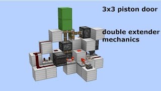 3x3 Piston Door Mechanics  Double piston extender [upl. by Keefe]