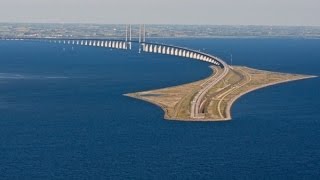 SWEDEN amp DENMARK Øresund Bridge and tunnel [upl. by Neffirg]