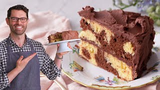 Easy Marble Cake Recipe  Preppy Kitchen [upl. by Cosenza148]