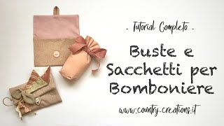 🎀 Buste e Sacchetti per Bomboniere [upl. by Joella]