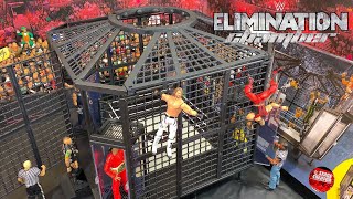 WWE ELIMINATION CHAMBER ACTION FIGURE PLAYSET REVIEW [upl. by Aprile114]