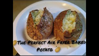 Perfect Air Fryer Baked Potato fluffy amp cooked through guaranteed [upl. by Ellerrad]