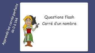 Carré dun nombre Questions flash [upl. by Yoral828]