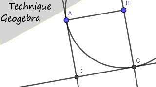 Construire un carré sur Geogebra [upl. by Gabbie]