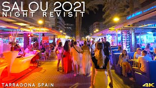 Tiny Tour  Salou Spain  Revisit the resort town Salou in the night  Aug 2021 [upl. by Nwahsir]