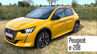 ESSAI  Peugeot e208  une semaine au volant de la citadine 100 électrique [upl. by Marieann]