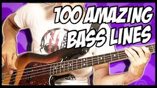 100 Amazing Bass Lines [upl. by Einnaj]