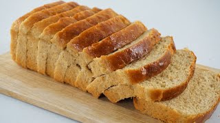 No Knead Whole Wheat Bread Quick And Easy [upl. by Chicky]