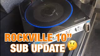 Rockville 10” Powered Sub UPDATE [upl. by Isadora]