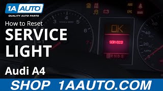 How to Reset Service Light 0409 Audi A4 [upl. by Tare568]