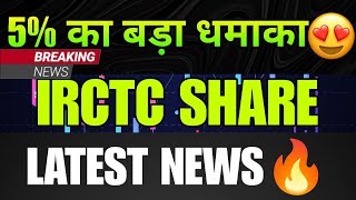 IRCTC Share Latest News Today  IRCTC Share Analysis  IRCTC Latest News Today  IRCTC Q2 Results [upl. by Grieve]