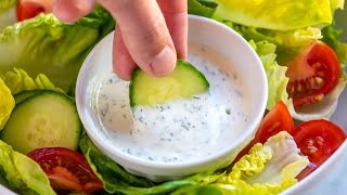 Easy Homemade Ranch Dressing Recipe [upl. by Marmawke]