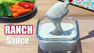 Best Homemade Ranch Sauce Recipe Dip and Dressing [upl. by Desmund]