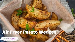 Air Fryer Potato Wedges Recipe [upl. by Oakes]