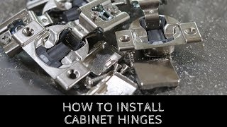 How To Install Cabinet Door Hinges [upl. by Ynnep310]