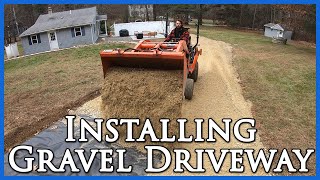 Installing a Gravel Driveway [upl. by Ahsito383]