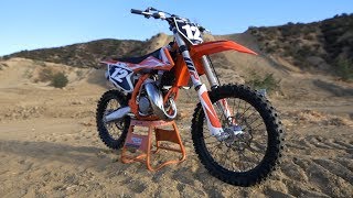 First Ride 2018 KTM 125SX 2 Stroke  Motocross Action Magazine [upl. by Taran883]