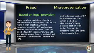 What is Difference Between Fraud amp Misrepresentation [upl. by Robers857]