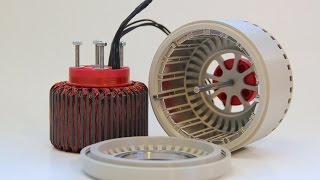 600 Watt 3dprinted Halbach Array brushless DC electric Motor [upl. by Goltz]