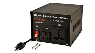 110 to 220 StepUp transformer Review [upl. by Ahsieat]