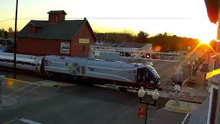 AMTK 371 main cam arriving Bangor Michigan 1142020 [upl. by Ylrebmi530]