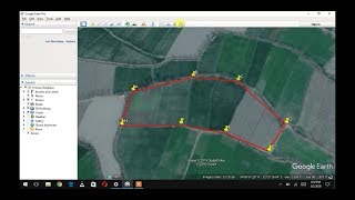 How to create  draw boundary on Google Earth  property polygon [upl. by Olga]