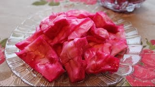 Квашеная Капуста По  Гурийски ПоГрузински со свеклойОчень вкусно и полезно [upl. by Kerat488]