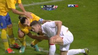 Sweden vs England 42 Official Goals and Highlights  FATV 141112 [upl. by Nogem]