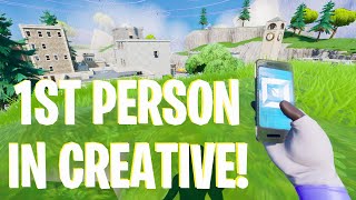 How To Get 1ST PERSON In Fortnite Creative [upl. by Merriam]