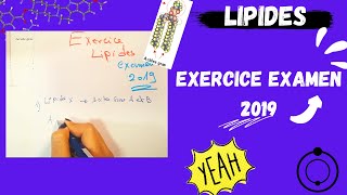 📣5 Les Lipides  EXERCICE EXAMEN 2019 اقوى شرح لللبيدات😍 BIOCHIMIE​​ SNV​ triglycerides [upl. by Kathrine895]