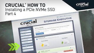 Part 4 of 4  Installing a Crucial® M2 PCIe NVMe SSD Optimize [upl. by Shaughn]