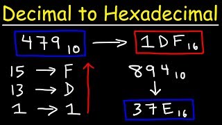 How To Convert Decimal to Hexadecimal [upl. by Neehsar]