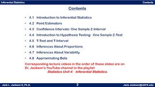 Statistics 41 Introduction to Inferential Statistics [upl. by Doughty]