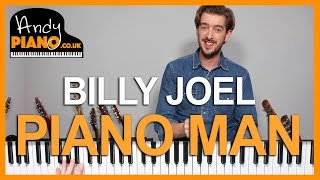 Piano Man  Billy Joel Piano Tutorial  How to play songs [upl. by Introk]